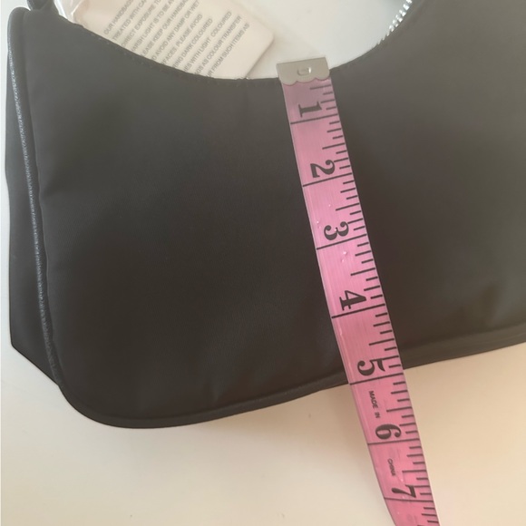 PETA + Jain Black Nylon Paloma Removable Silver Chain & Crossbody Strap Bag NWT - Picture 15 of 16